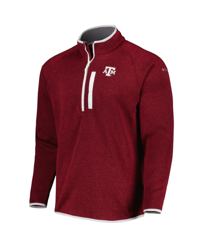 Shop Columbia Men's  Maroon Texas A&m Aggies Canyon Point Raglan Half-zip Top