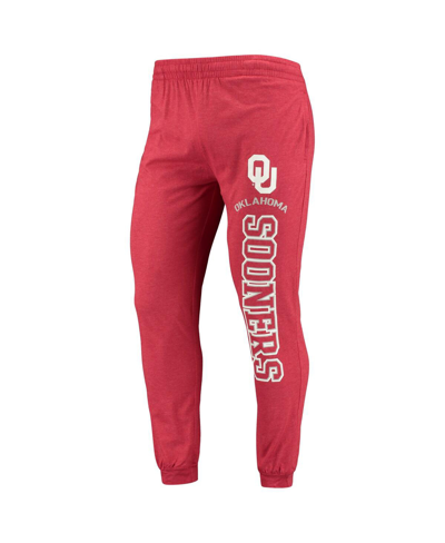Shop Concepts Sport Men's  Crimson, Heather Charcoal Oklahoma Sooners Meter Long Sleeve Hoodie T-shirt And In Crimson,heather Charcoal