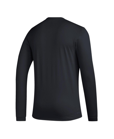 Shop Adidas Originals Men's Adidas Black Seattle Sounders Fc Club Dna Long Sleeve Aeroready T-shirt