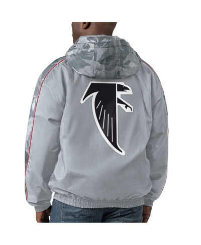 Starter Gray Atlanta Falcons Thursday Night Gridiron Throwback Full-zip Jacket In Gray