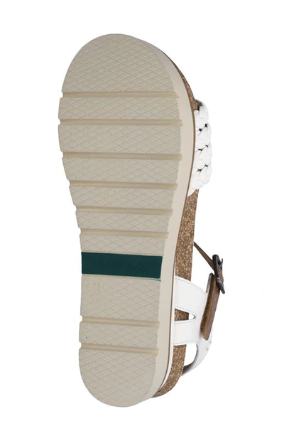 Josef Seibel Clea Braided Sandal In White