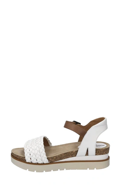 Josef Seibel Clea Braided Sandal In White