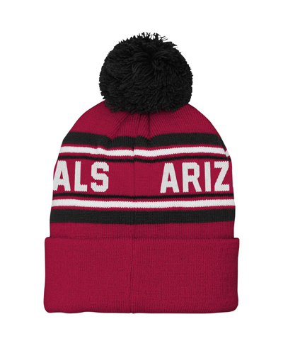 Shop Outerstuff Youth Boys And Girls Cardinal Arizona Cardinals Jacquard Cuffed Knit Hat With Pom