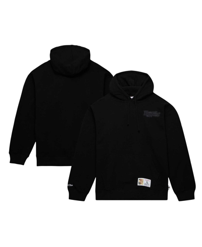 Mitchell & Ness Men's  Black Toronto Raptors Hardwood Classics Tonal Pullover Hoodie In Black