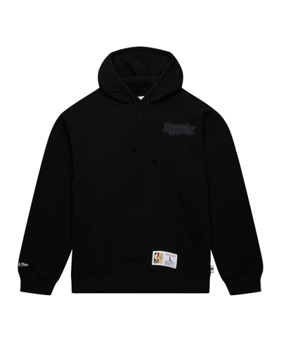 Mitchell & Ness Men's  Black Toronto Raptors Hardwood Classics Tonal Pullover Hoodie In Black