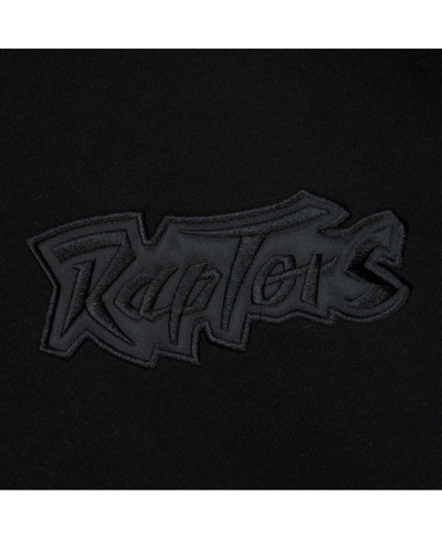 Mitchell & Ness Men's  Black Toronto Raptors Hardwood Classics Tonal Pullover Hoodie In Black