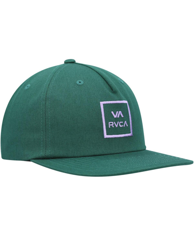 Shop Rvca Men's  Green Freeman Snapback Hat