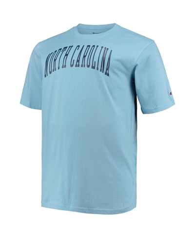 Shop Champion Men's  Carolina Blue North Carolina Tar Heels Big And Tall Arch Team Logo T-shirt