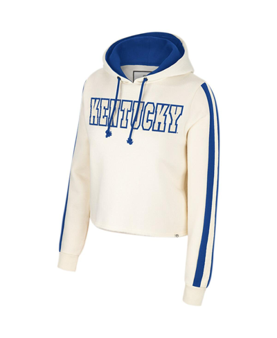 Colosseum Women's  Cream Kentucky Wildcats Perfect Date Cropped Pullover Hoodie In Cream