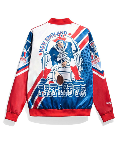 Chalk Line Red New England Patriots Fanimation Satin Full-snap Jacket In Red