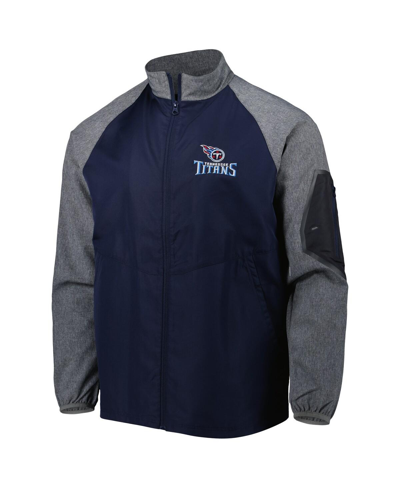 Shop Dunbrooke Men's  Navy Tennessee Titans Hurricane Raglan Full-zip Windbreaker Jacket