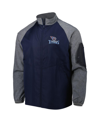 Dunbrooke Navy Tennessee Titans Hurricane Raglan Full-zip Windbreaker Jacket In Navy