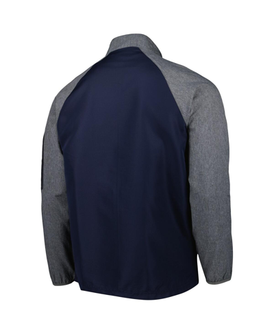 Shop Dunbrooke Men's  Navy Tennessee Titans Hurricane Raglan Full-zip Windbreaker Jacket