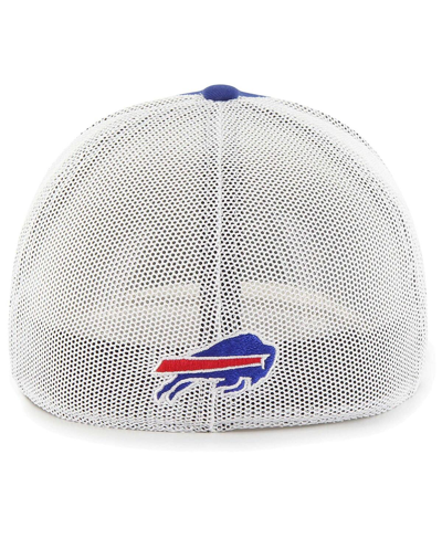 Shop 47 Brand Men's ' Royal Buffalo Bills Leather Head Flex Hat