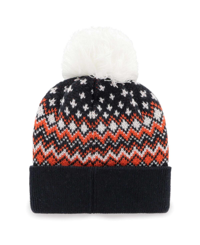 Shop 47 Brand Women's ' Navy Chicago Bears Elsa Cuffed Knit Hat With Pom