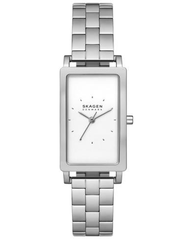 Skagen Women's Hagen Three Hand Silver-tone Stainless Steel Watch 22mm In Silver-tone