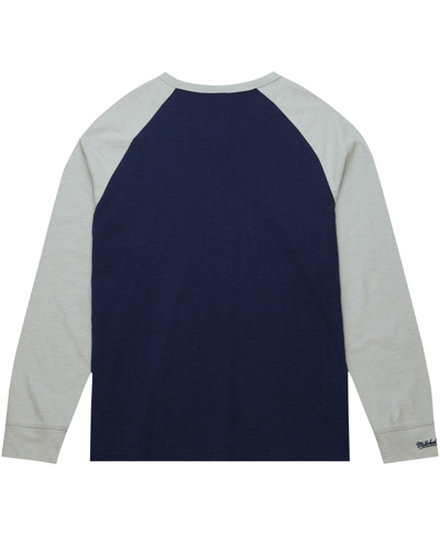 Shop Mitchell & Ness Men's  Navy Penn State Nittany Lions Legendary Slub Raglan Long Sleeve T-shirt