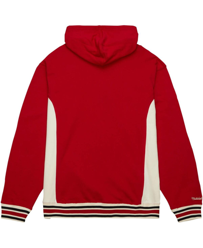 Shop Mitchell & Ness Men's  Crimson Oklahoma Sooners Team Legacy French Terry Pullover Hoodie