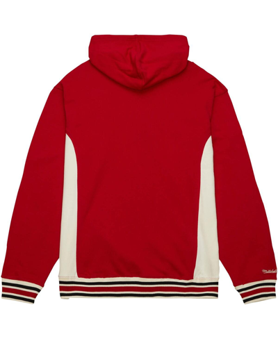 Mitchell & Ness Men's  Crimson Oklahoma Sooners Team Legacy French Terry Pullover Hoodie In Crimson