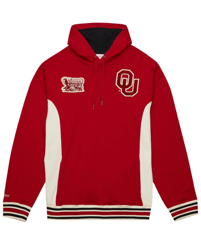 Mitchell & Ness Men's  Crimson Oklahoma Sooners Team Legacy French Terry Pullover Hoodie In Crimson