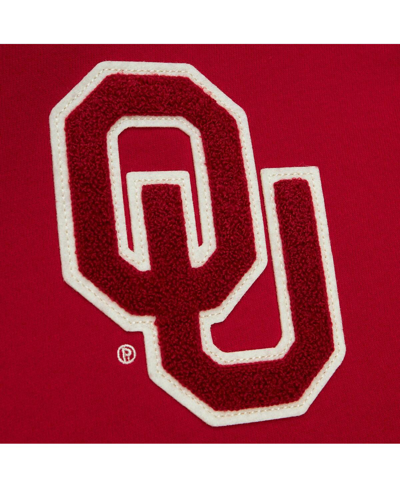 Mitchell & Ness Men's  Crimson Oklahoma Sooners Team Legacy French Terry Pullover Hoodie In Crimson