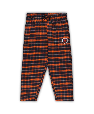 Concepts Sport Women's  Navy Chicago Bears Plus Size Badge T-shirt And Flannel Pants Sleep Set In Navy