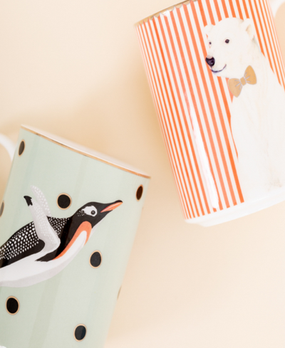 Shop Yvonne Ellen Penguin And Polar Bear Mugs, Set Of 2 In Multi