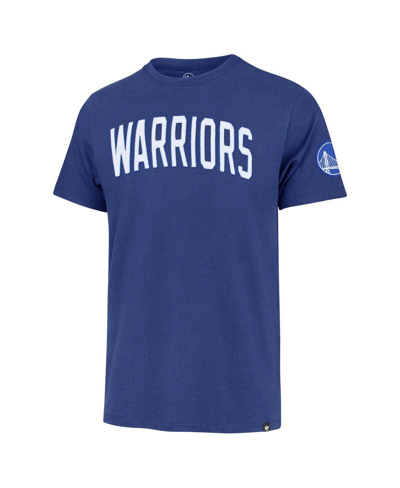 Shop 47 Brand Men's ' Royal Golden State Warriors Franklin Fieldhouse T-shirt