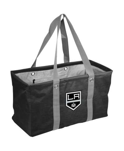 Shop Logo Brands Men's And Women's Los Angeles Kings Crosshatch Picnic Caddy Tote Bag In Gray