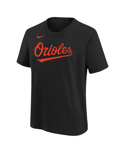 Shop Nike Big Boys  Grayson Rodriguez Black Baltimore Orioles Name And Number T-shirt