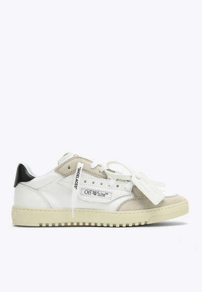 Shop Off-white 5.0 Leather Low-top Sneakers In White