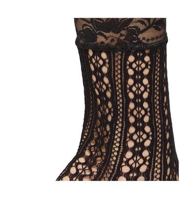 Stems Alexia Fishnet Socks In Black