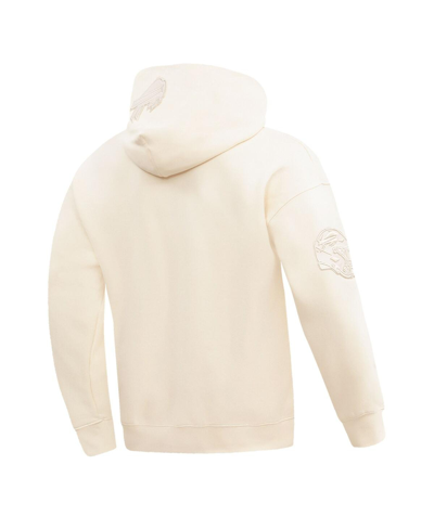 Pro Standard Men's  Josh Allen Cream Buffalo Bills Player Name And Number Pullover Hoodie In Cream