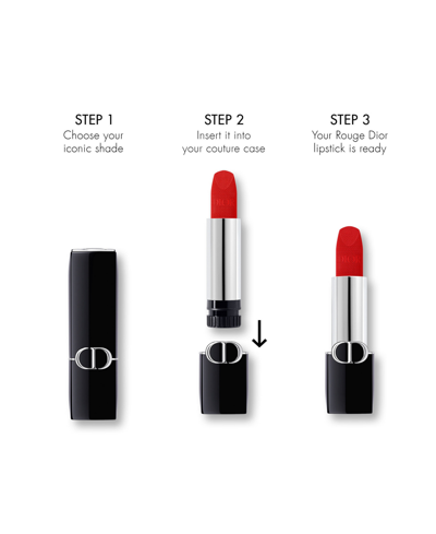 Shop Dior Rouge  Lipstick Refill In Fahrenheit - A Flamboyant Brick Red