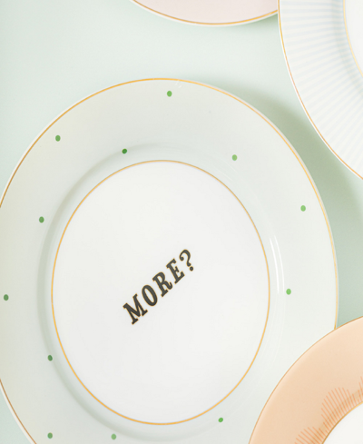 Yvonne Ellen Slogan Side Plates In Multi