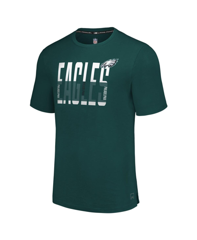 Shop Msx By Michael Strahan Men's  Green Philadelphia Eagles Teamworkâ T-shirt