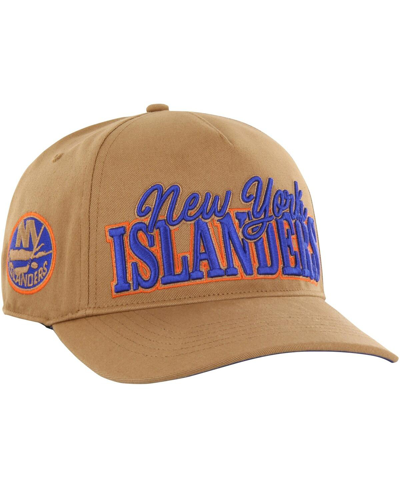 Shop 47 Brand Men's ' Tan New York Islanders Barnes Hitch Adjustable Hat