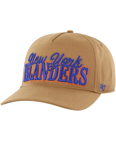 Shop 47 Brand Men's ' Tan New York Islanders Barnes Hitch Adjustable Hat