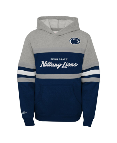 Mitchell & Ness Big Boys  Navy Penn State Nittany Lions Head Coach Hoodie In Navy