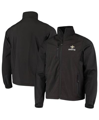 Shop Dunbrooke Men's  Black New Orleans Saints Circle Softshell Fleece Full-zip Jacket