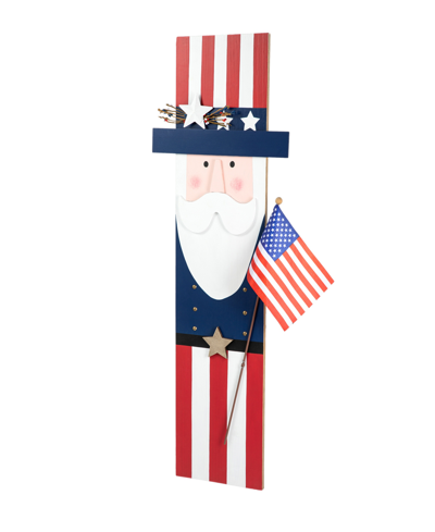 Shop Glitzhome 36" H Patriotic, Americana Wooden Uncle Sam Porch Decor In Multi