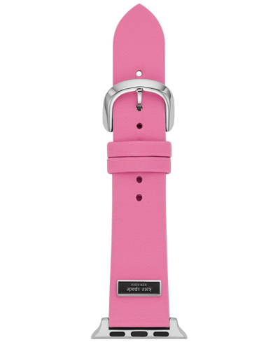 Shop Kate Spade Women's Pink Nylon Band For Apple Watch, 38, 40, 41, 42, 44, 45, 49mm