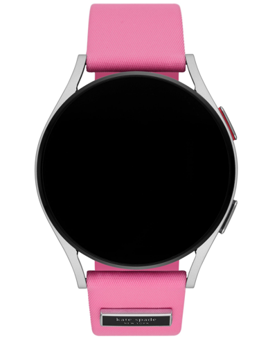 Shop Kate Spade Women's Pink Nylon Band For Apple Watch, 38, 40, 41, 42, 44, 45, 49mm