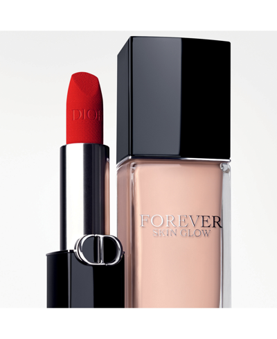 Shop Dior Rouge  Lipstick In Rose Rose Velvet - A Rosy Beige Nude
