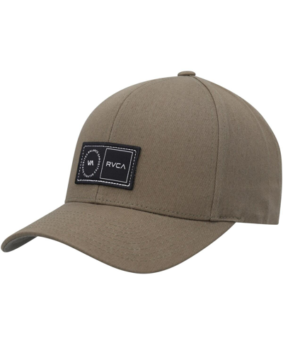 Shop Rvca Men's  Olive Platform Snapback Hat