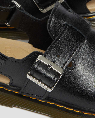 Shop Dr. Martens' Junior Jorgie Leather Slingback Mules In Black