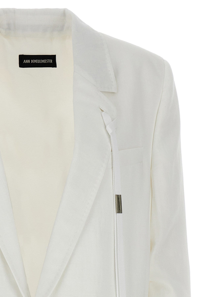 Shop Ann Demeulemeester Women 'agnes' Blazer Jacket In White