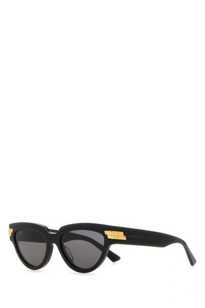 Shop Bottega Veneta Woman Black Acetate Sunglasses