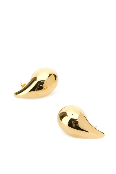 Shop Bottega Veneta Woman Gold Silver Big Drop Earrings