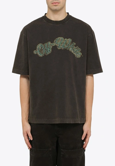 Shop Off-white Bacchus Print Short-sleeved T-shirt In Black